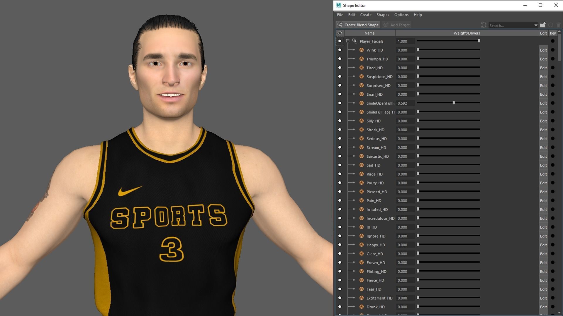 Basketball Player Black Player 01 3D model_7