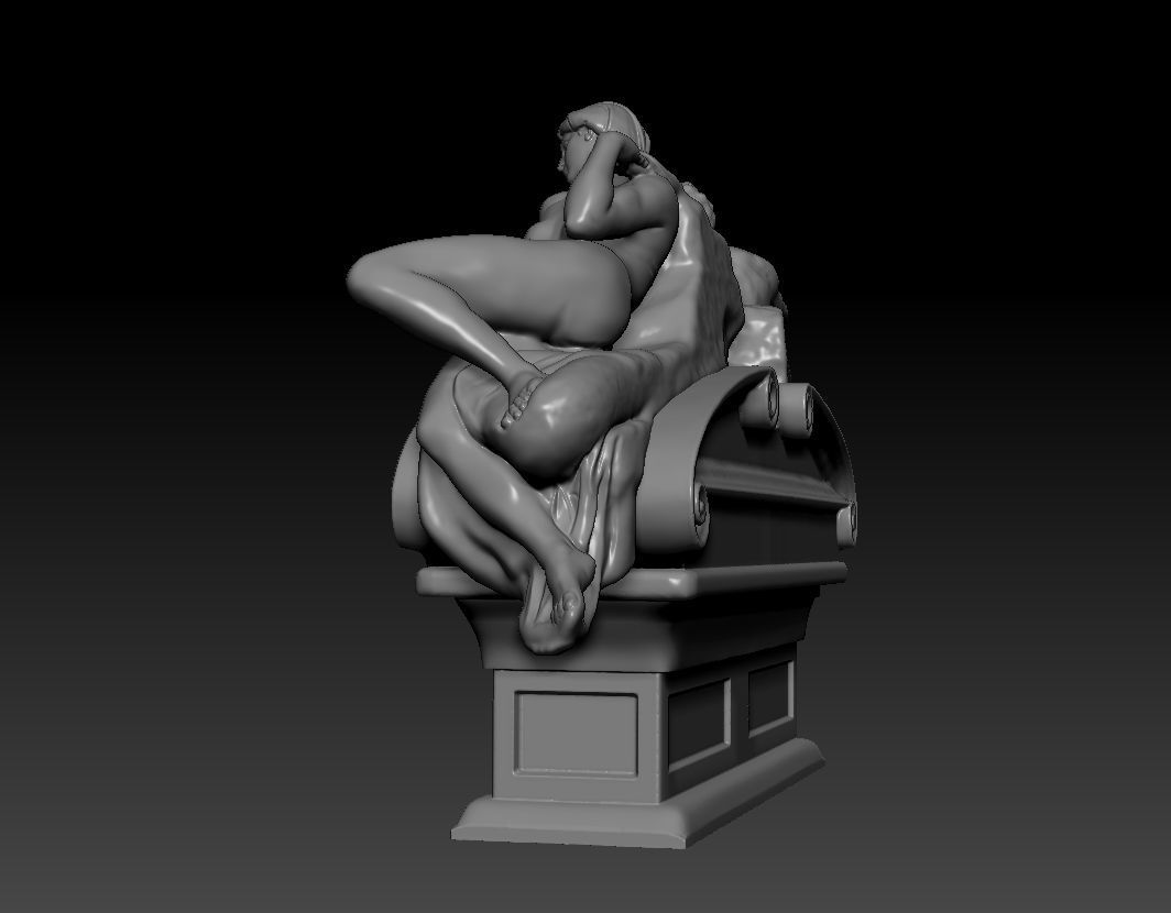 twilight and dawn by Michelangelo  3D print model_7