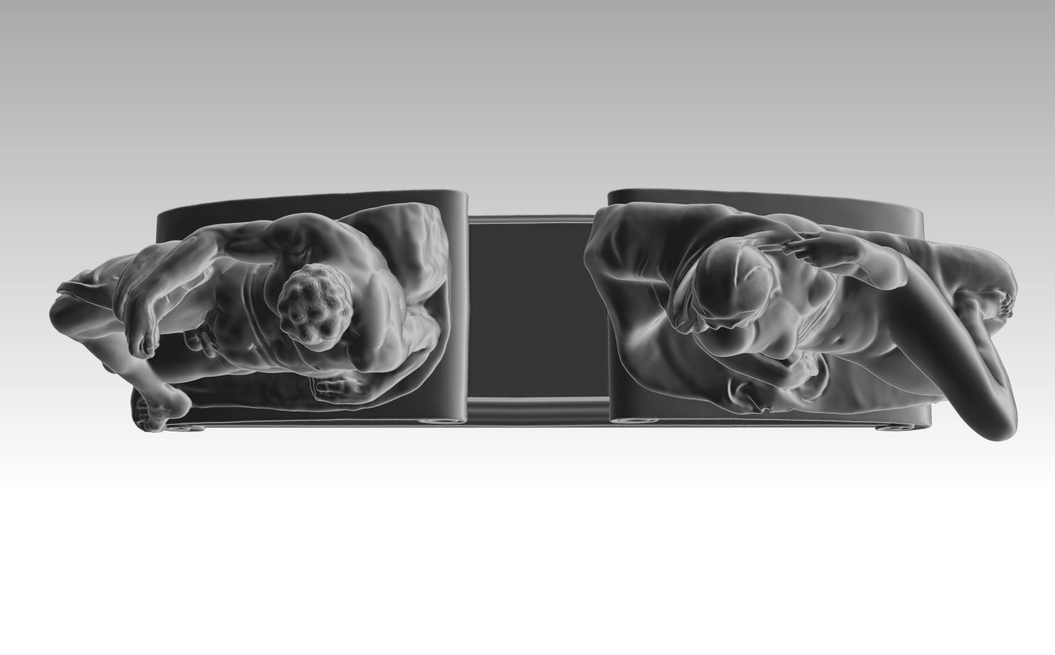 twilight and dawn by Michelangelo  3D print model_5