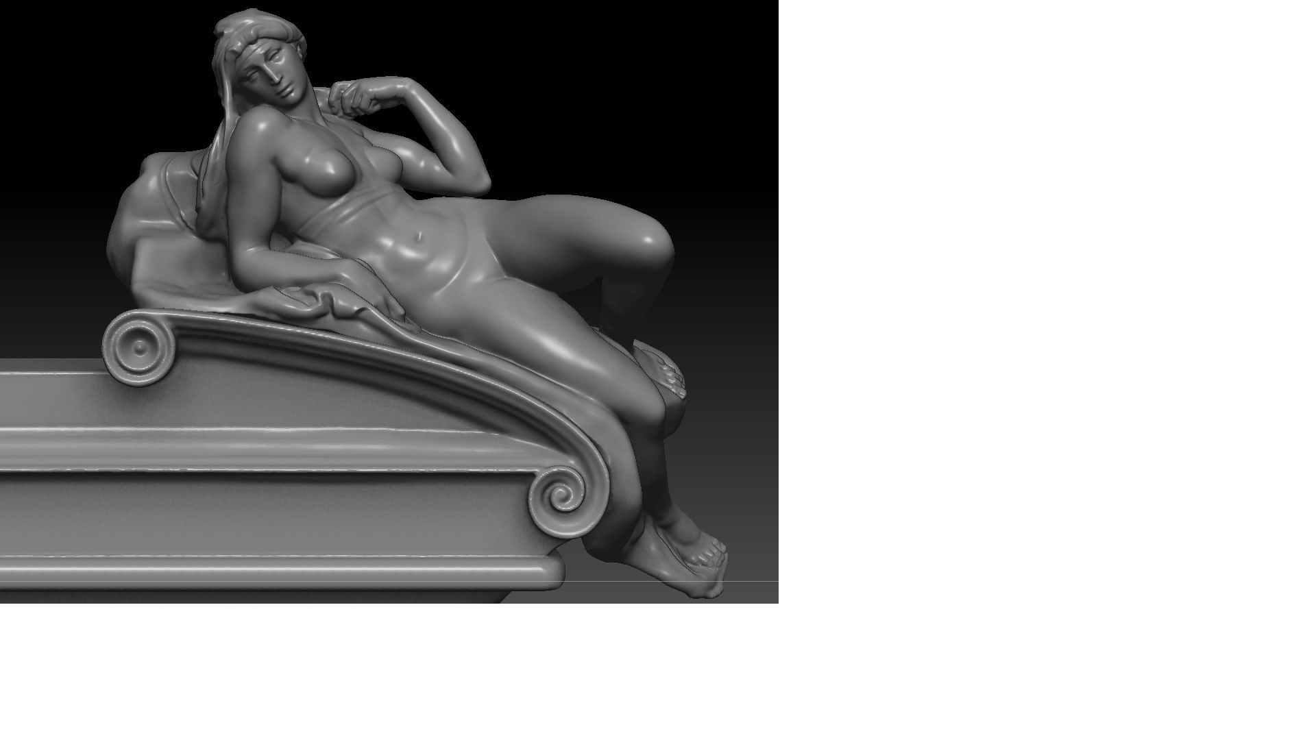 twilight and dawn by Michelangelo  3D print model_11