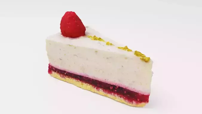 Cheesecake with raspberries sweet food snack lunch