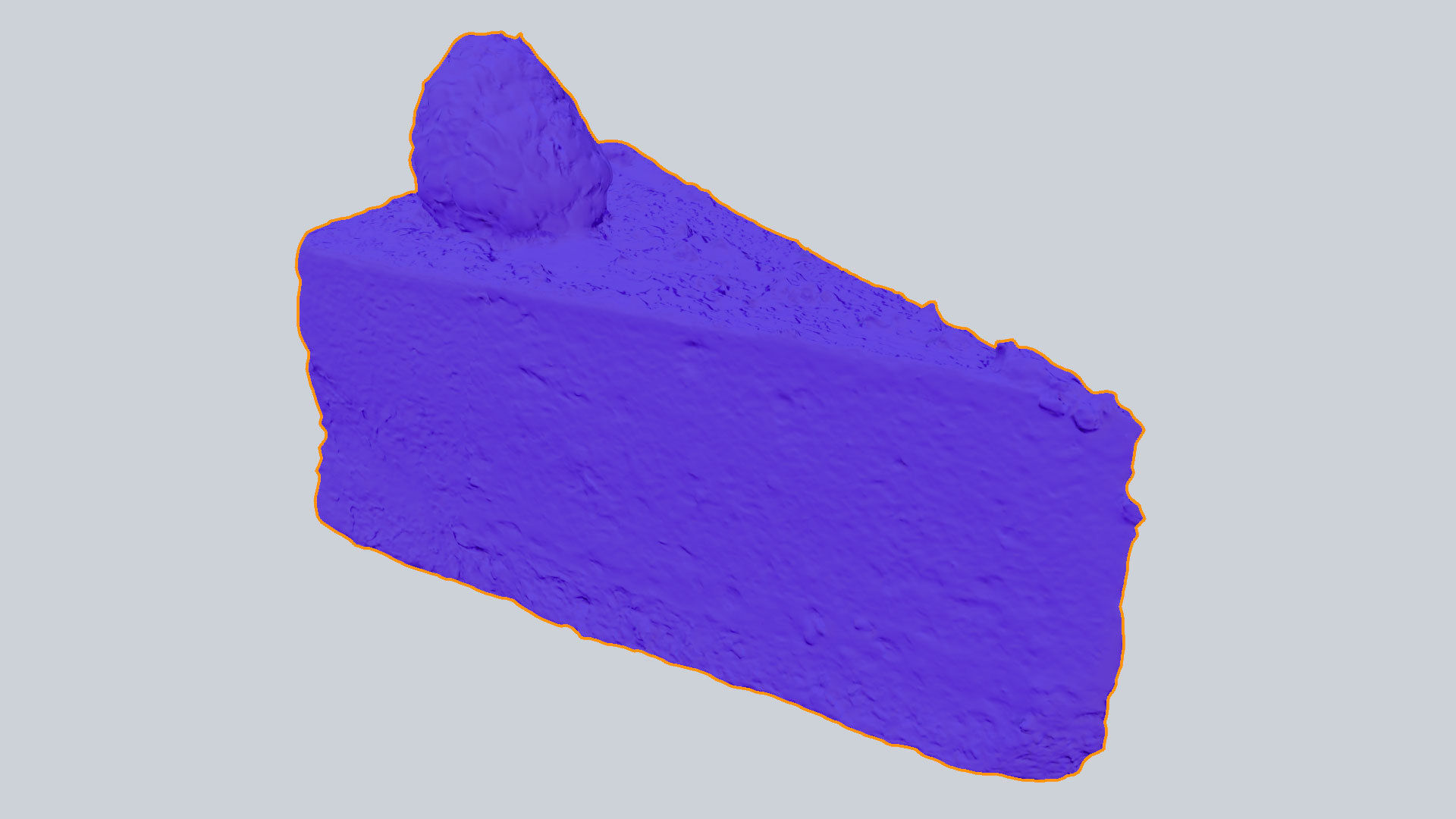 Cheesecake with raspberries sweet food snack lunch 3D model_4