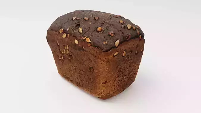 Black bread with sunflower seeds