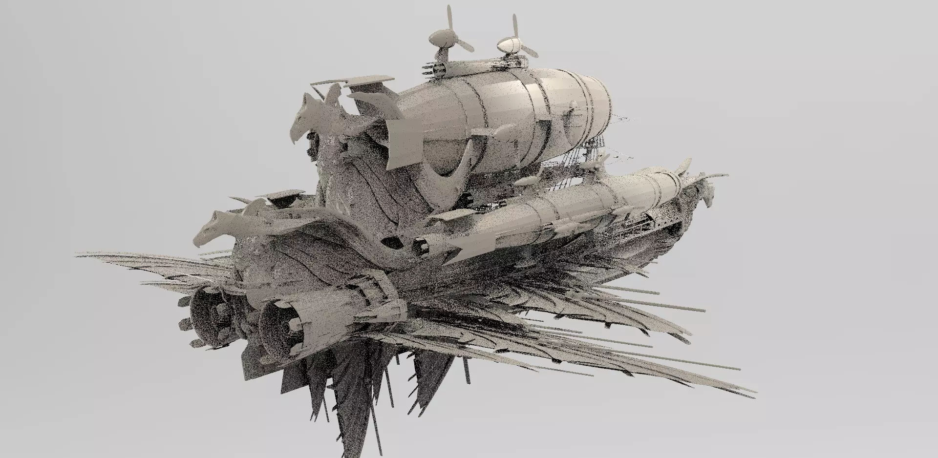 Dragon Queens Airship Hunter 3D model_0