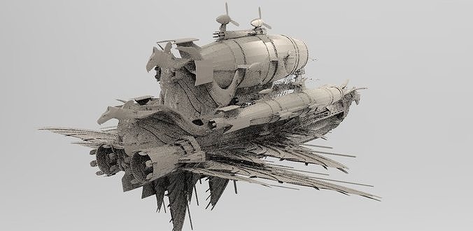 Dragon Queens Airship Hunter 3D model