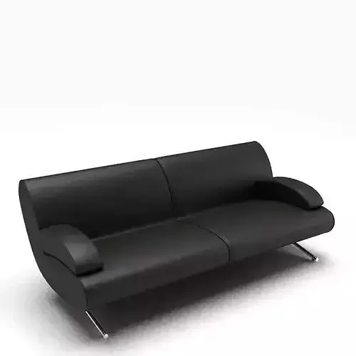 Black Leather Sofa