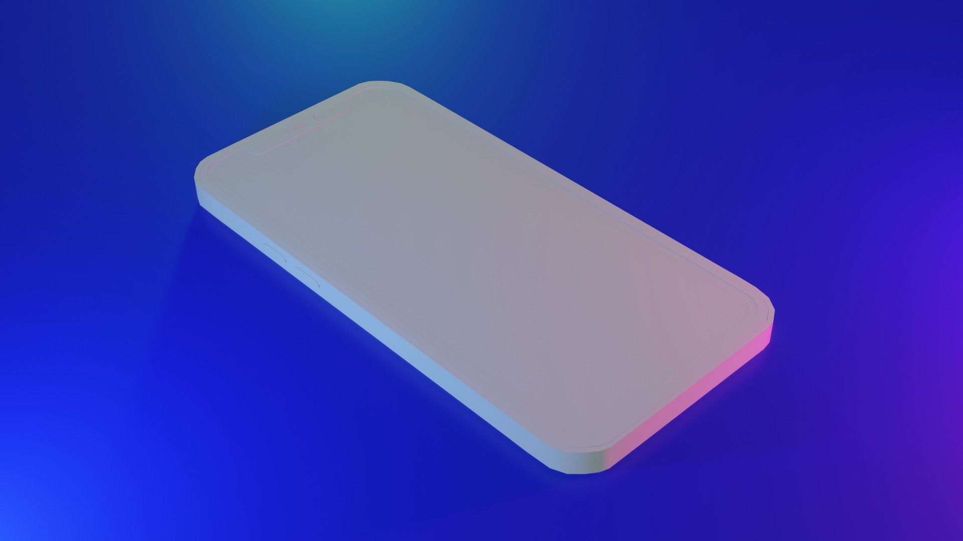 Iphone 12 Object Only Free low-poly 3D model_1