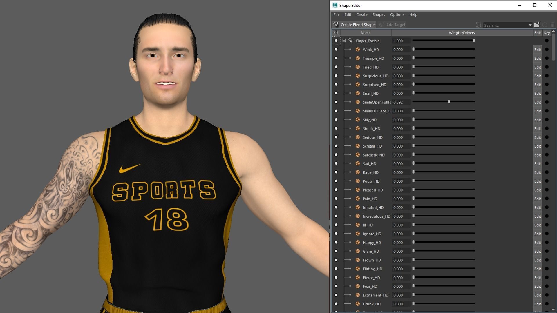 Basketball Player Black Player 04 3D model_7