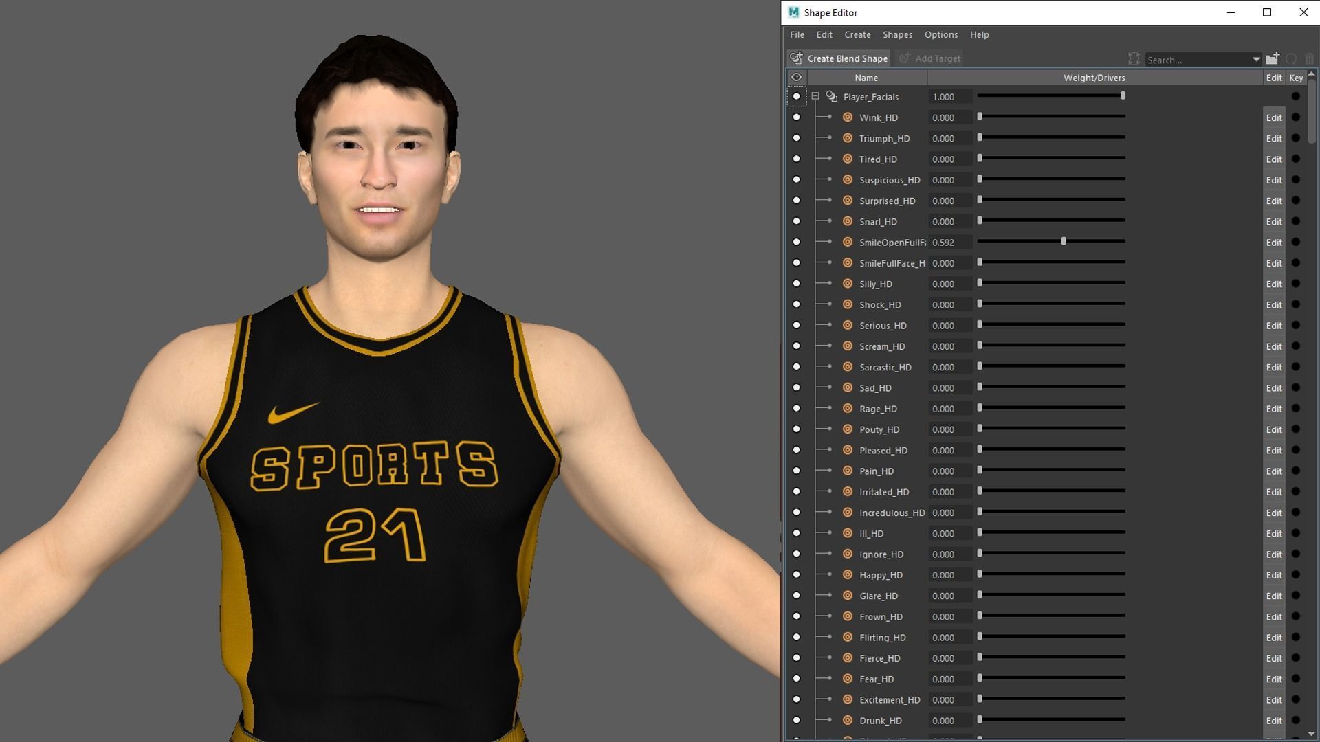 Basketball Player Black Player 05 3D model_7