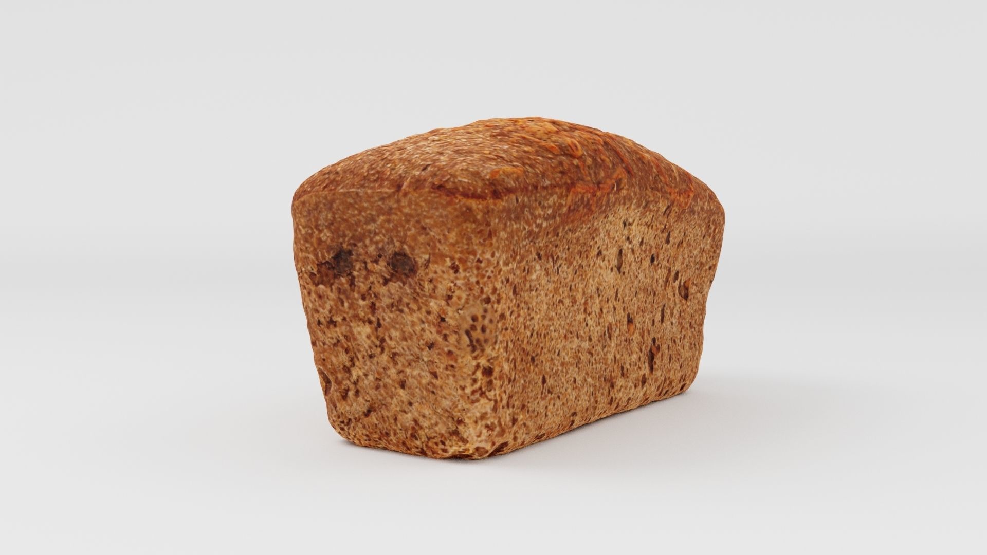 Dark baked bread 3D model_5