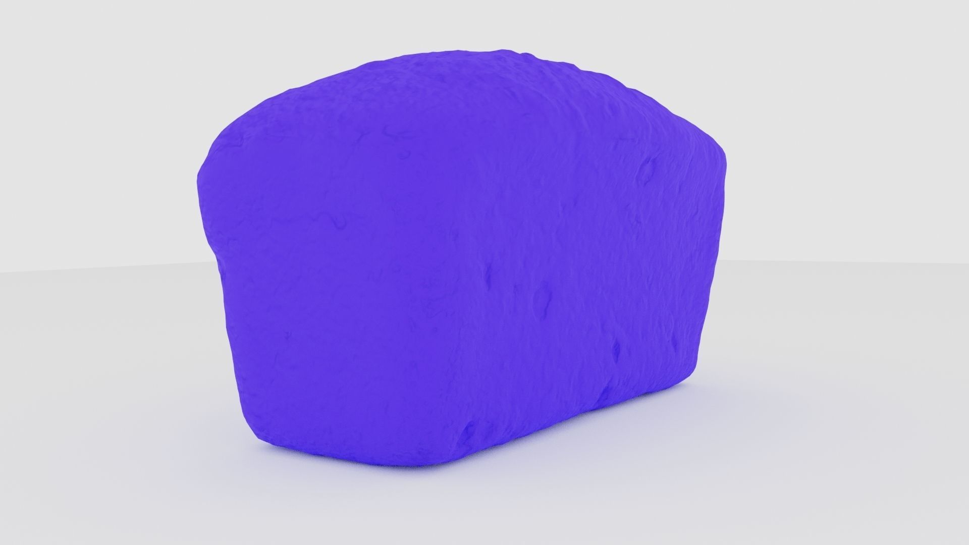 Dark baked bread 3D model_7