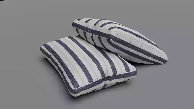 Pillow pair of striped pillows