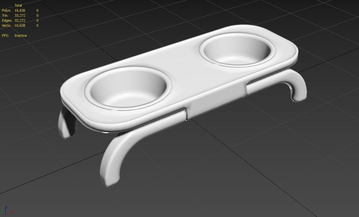 Pet Bowl M07 Low-poly 3D model_25