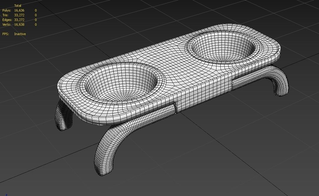 Pet Bowl M07 Low-poly 3D model_14