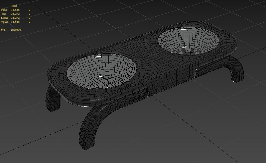 Pet Bowl M07 Low-poly 3D model_28