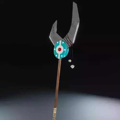 Stylized-Staff PBR Game Ready sword with handle