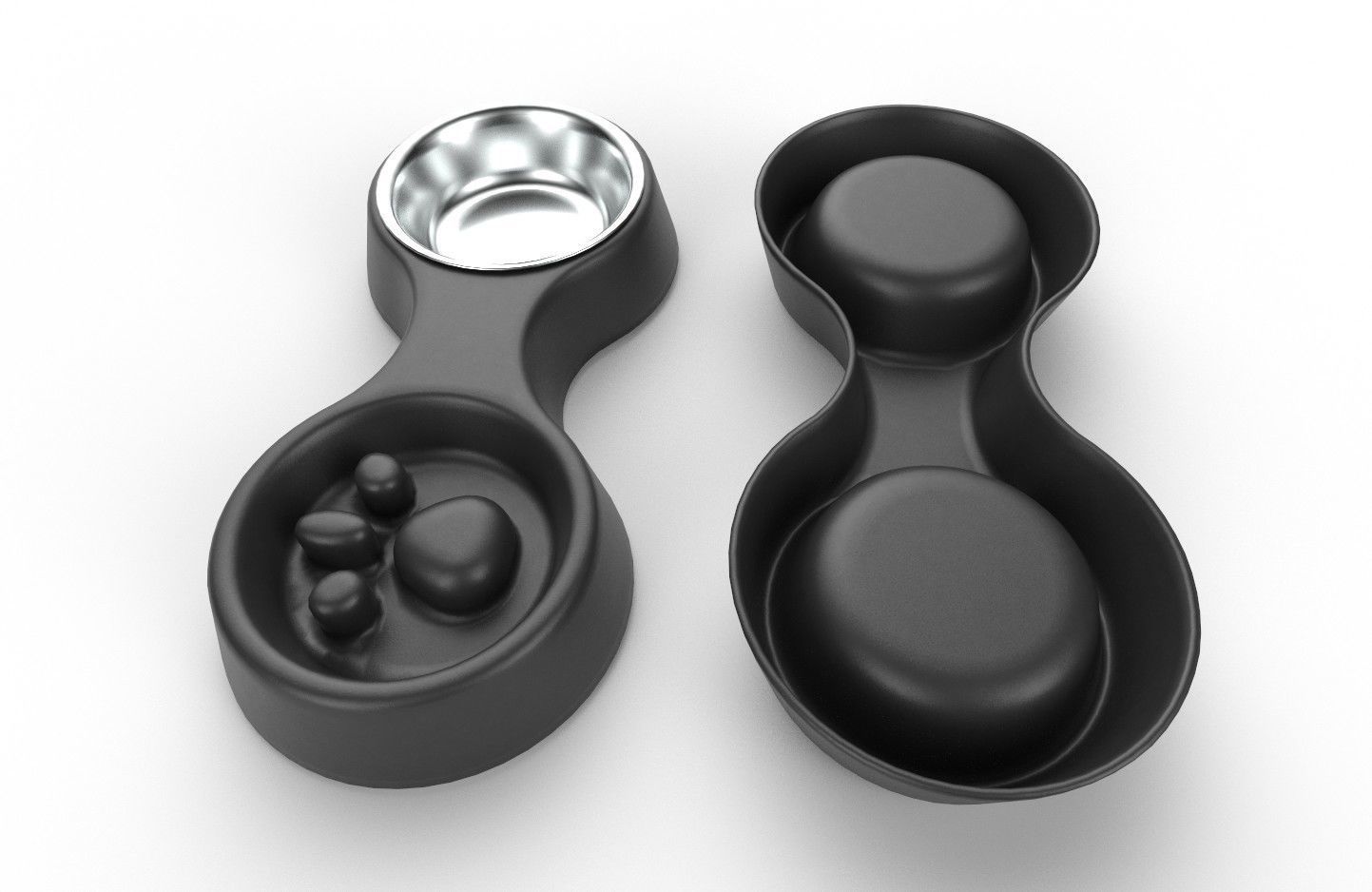 Pet Bowl M08 - with STL Low-poly 3D model_22