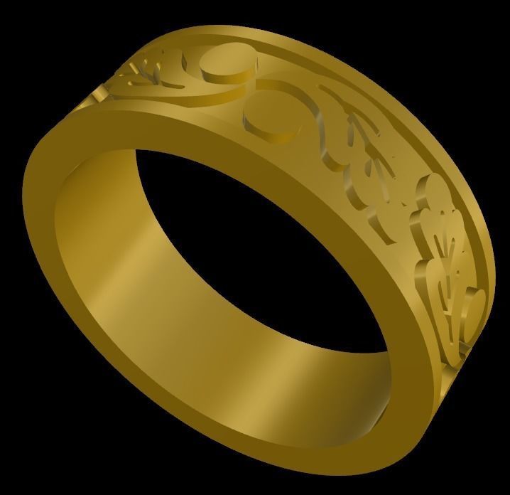20 ring jewelry 3D model Low-poly 3D model_4