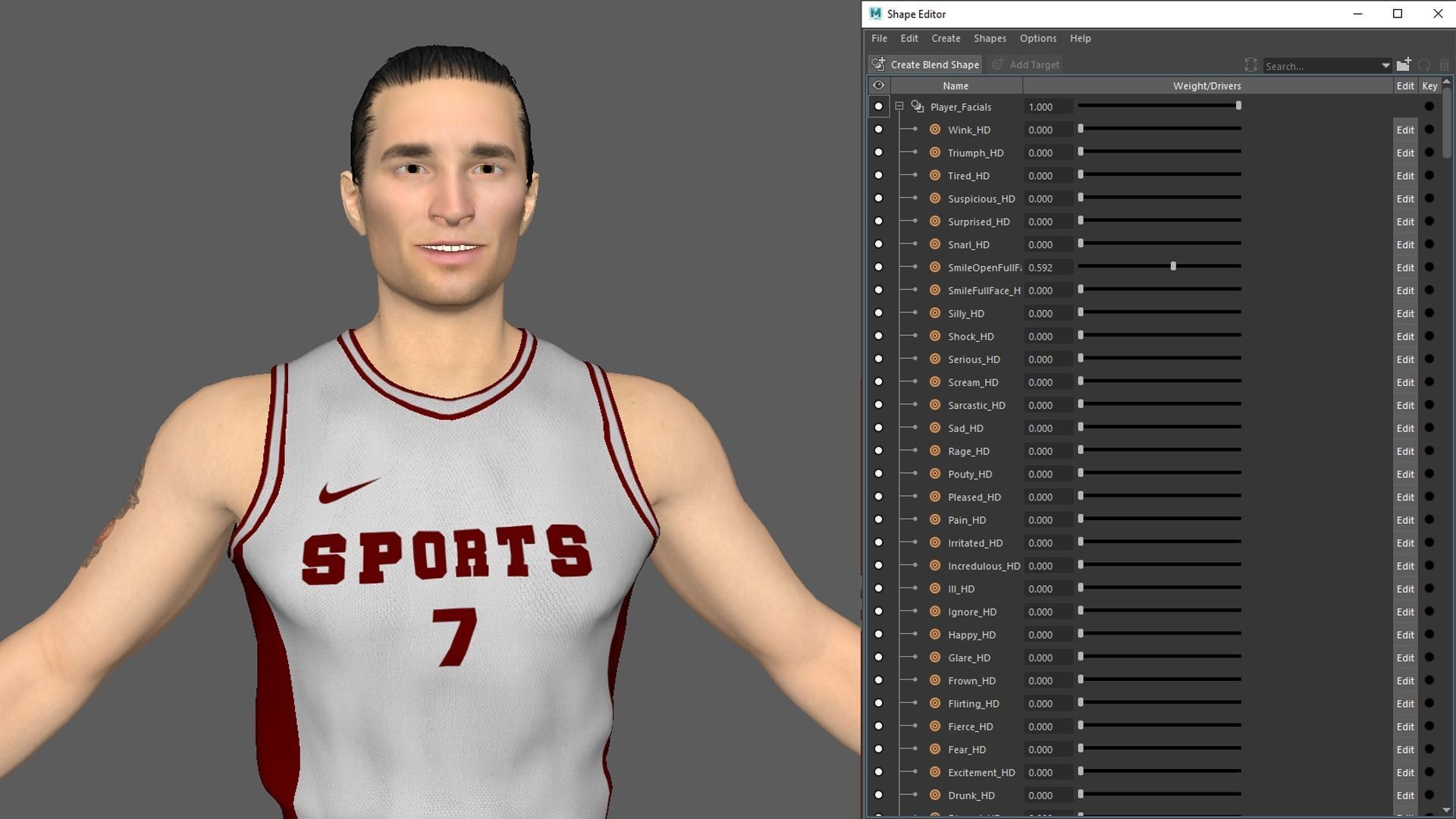 Basketball Player White Player 01 3D model_7