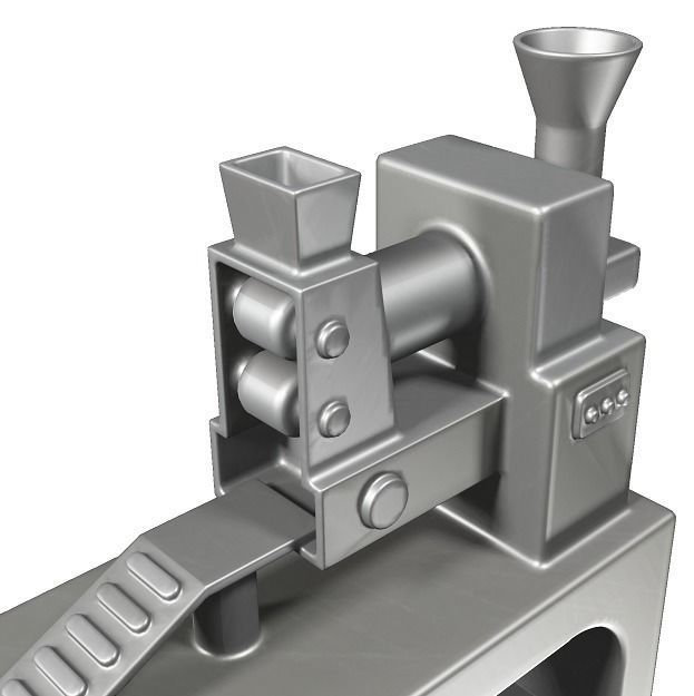 Fabulous Food Processing Machine Low-poly 3D model_2