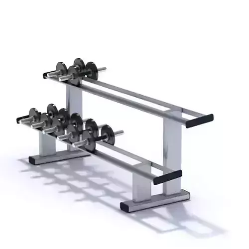 Black Metallic Dumbbell Set Weights