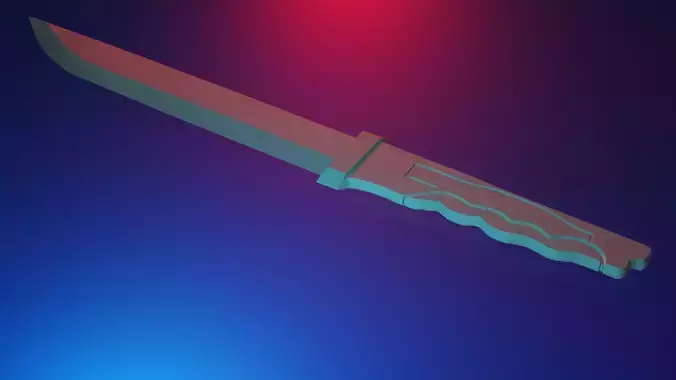 Hestia Knife object only Free low-poly 3D model