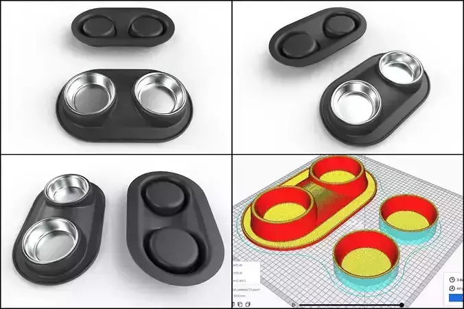 Pet Bowl M12 - with STL