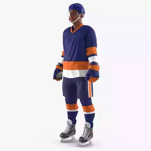 Hockey Player Generic 5 Rigged