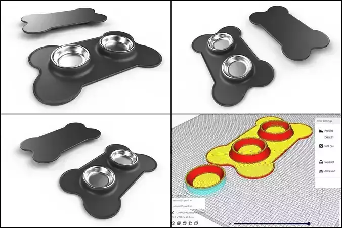 Pet Bowl M13 - with STL