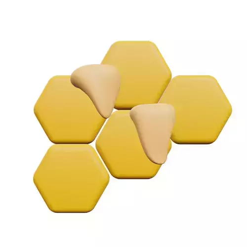 Honeycomb 3D Model honeycombs Low-poly 3D model