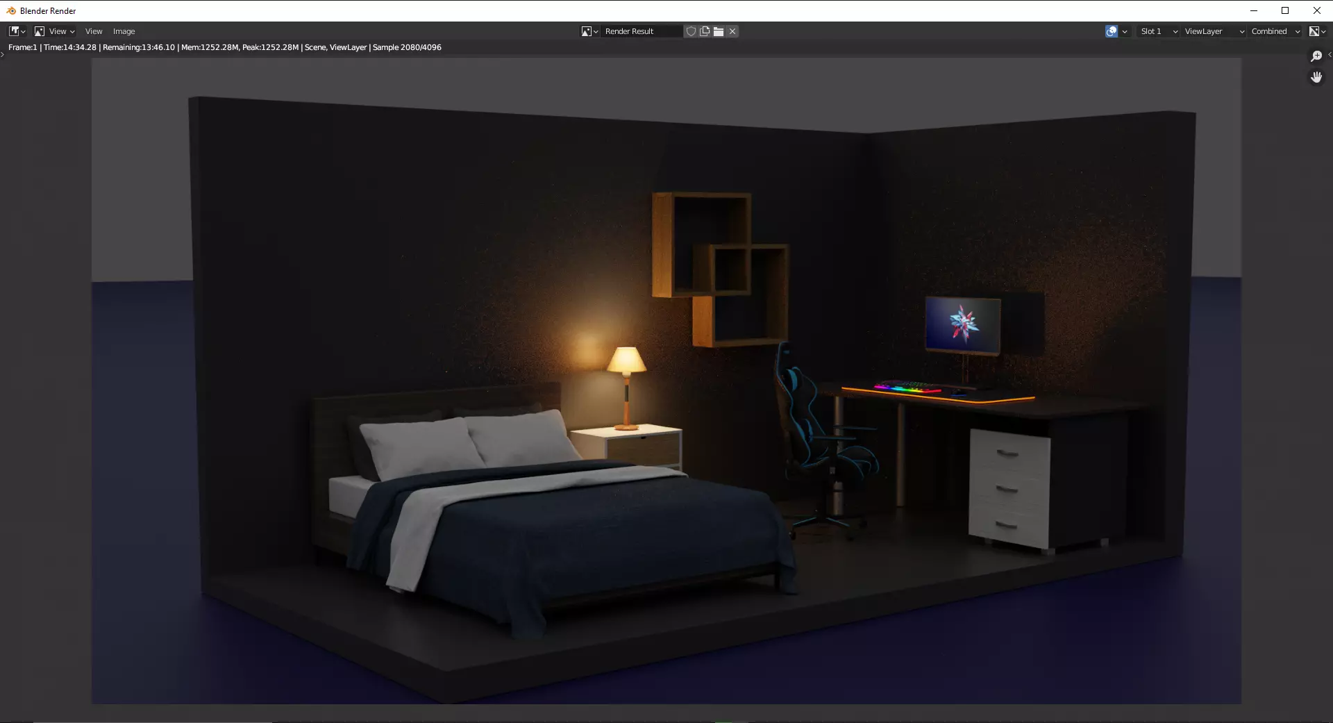 3d room scene 3D model