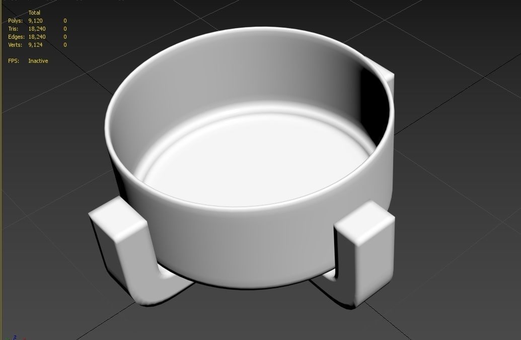 Pet Bowl M14 Low-poly 3D model_20