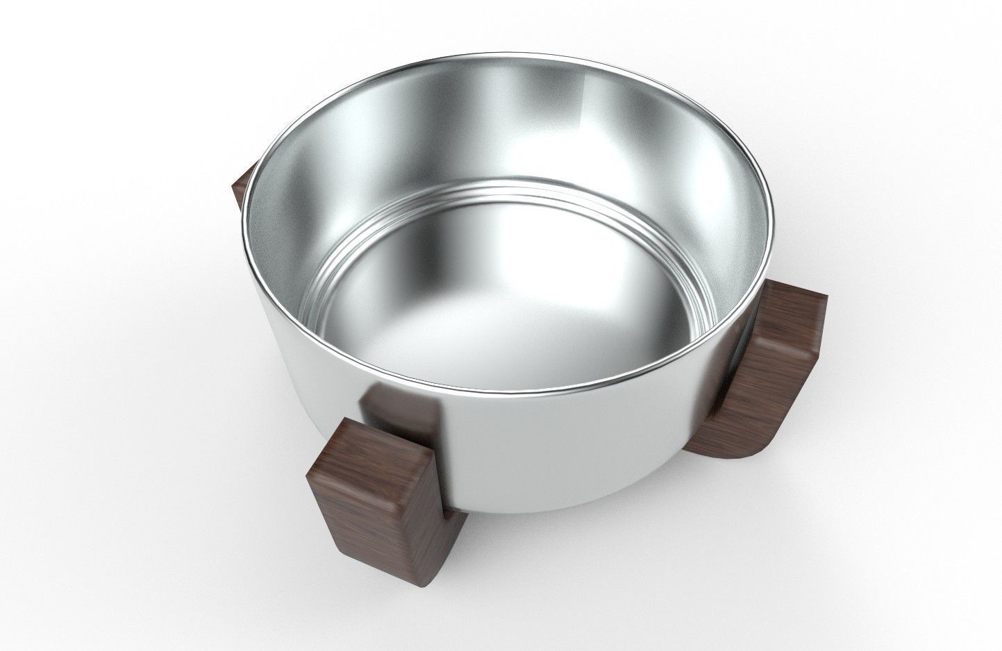 Pet Bowl M14 Low-poly 3D model_4