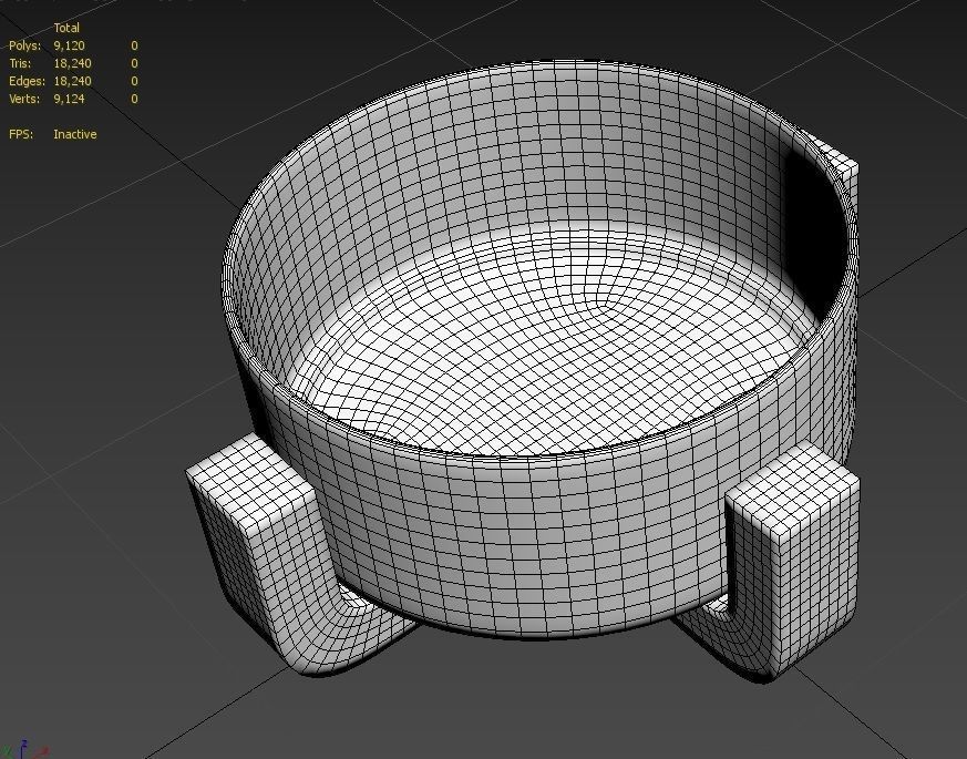 Pet Bowl M14 Low-poly 3D model_22