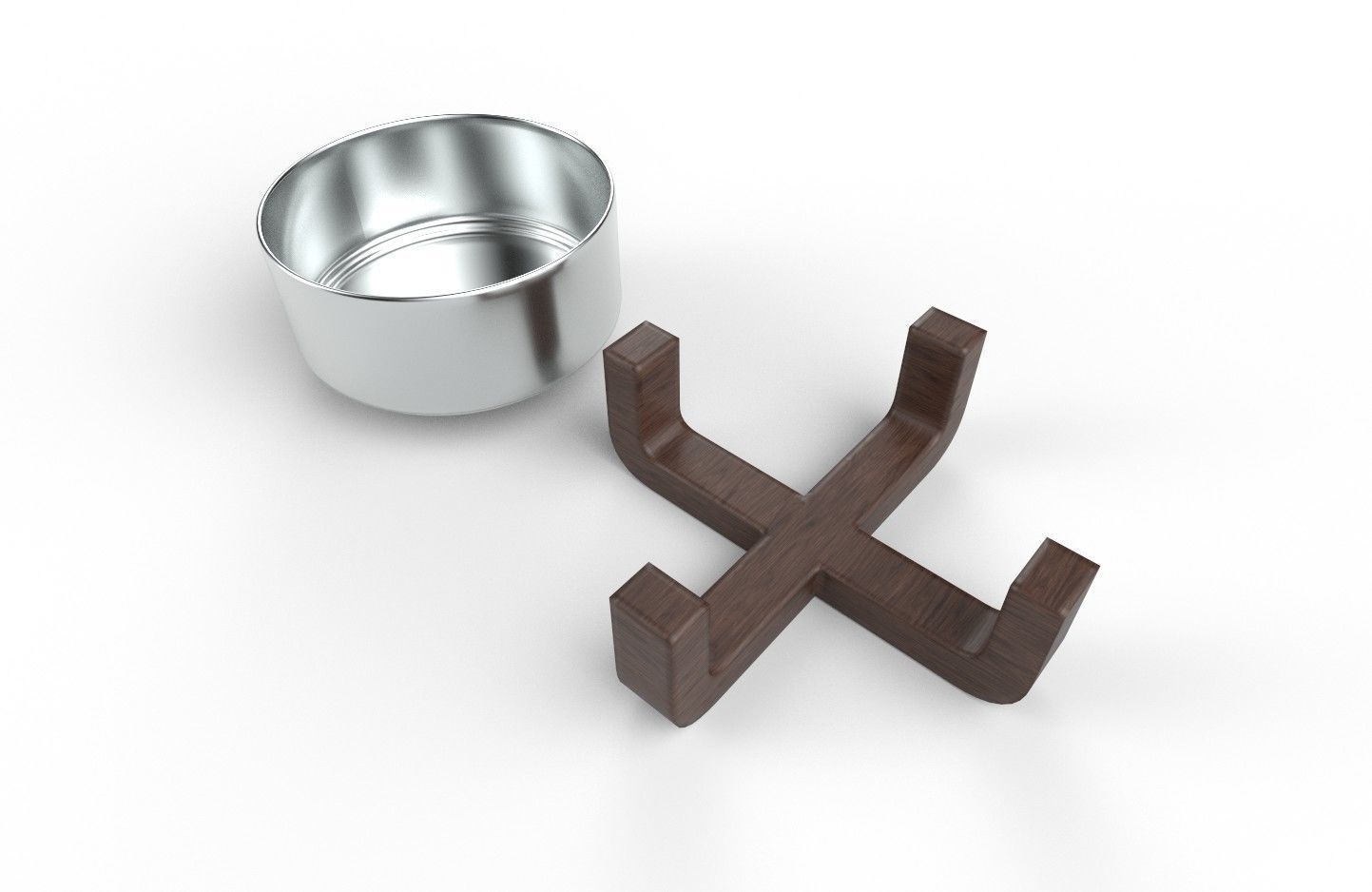 Pet Bowl M14 Low-poly 3D model_7