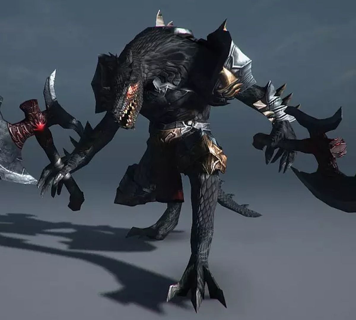 Lizardman Monster 3D Animated model 3D model_7