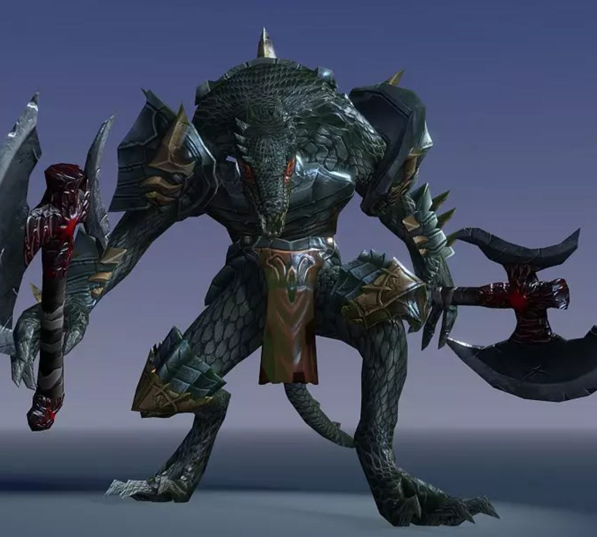 Lizardman Monster 3D Animated model 3D model_4