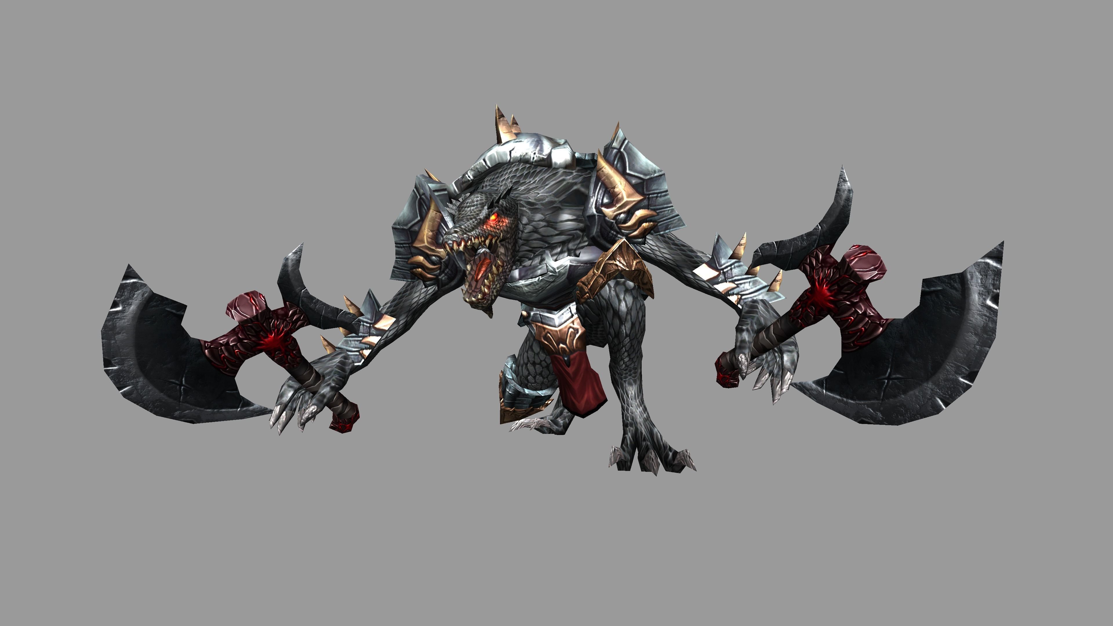 Lizardman Monster 3D Animated model 3D model_5