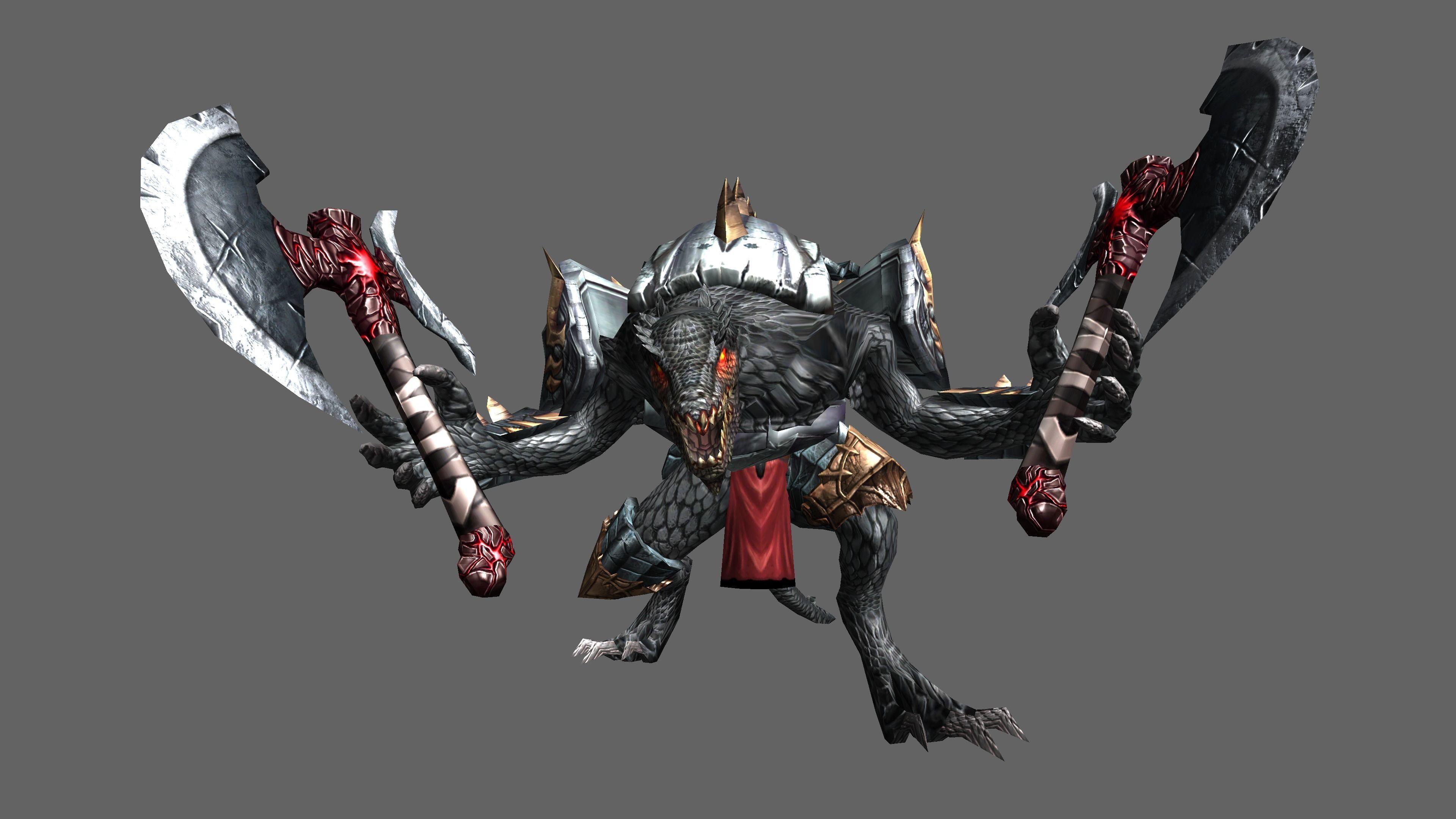 Lizardman Monster 3D Animated model 3D model_8