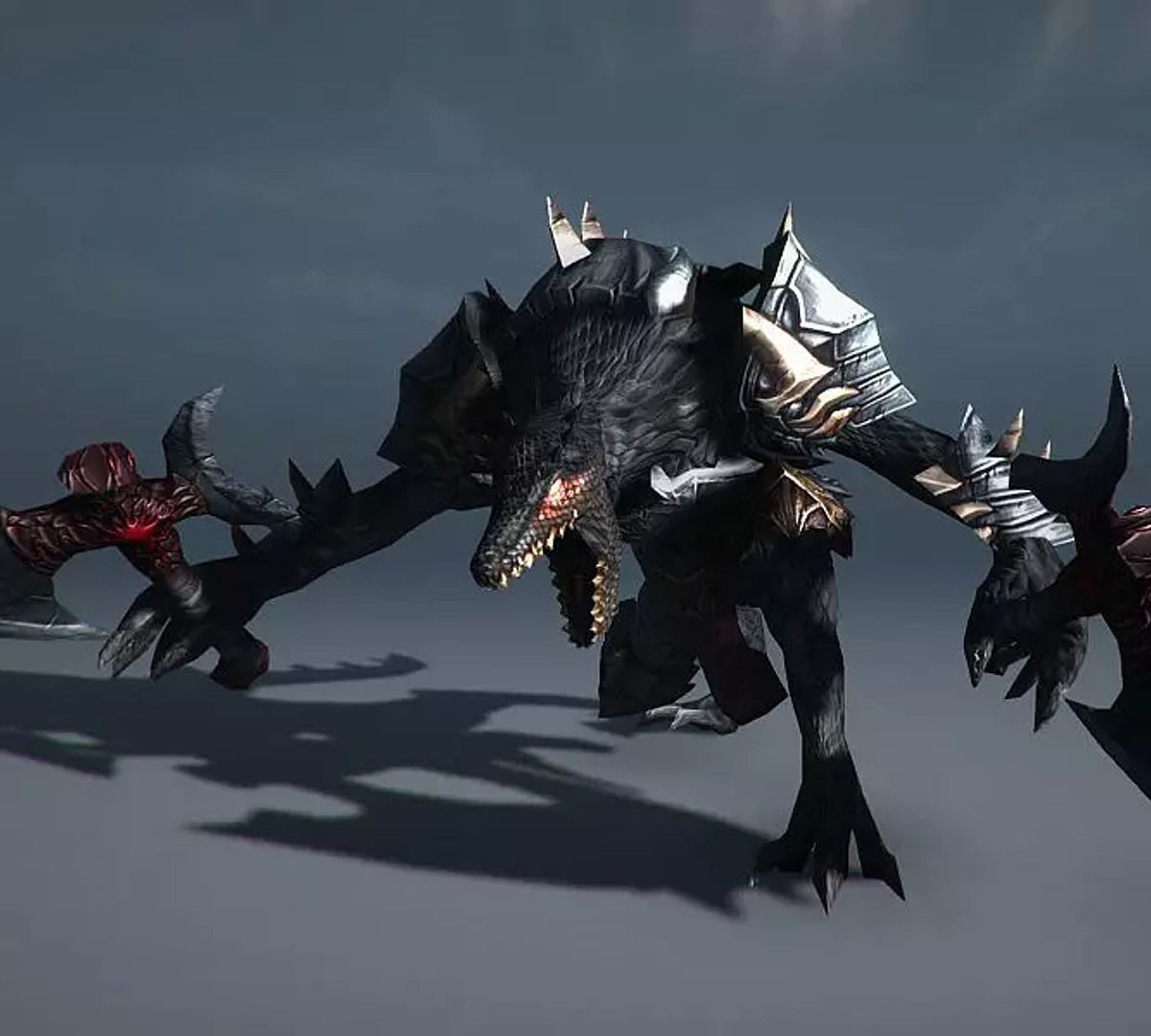 Lizardman Monster 3D Animated model 3D model_2