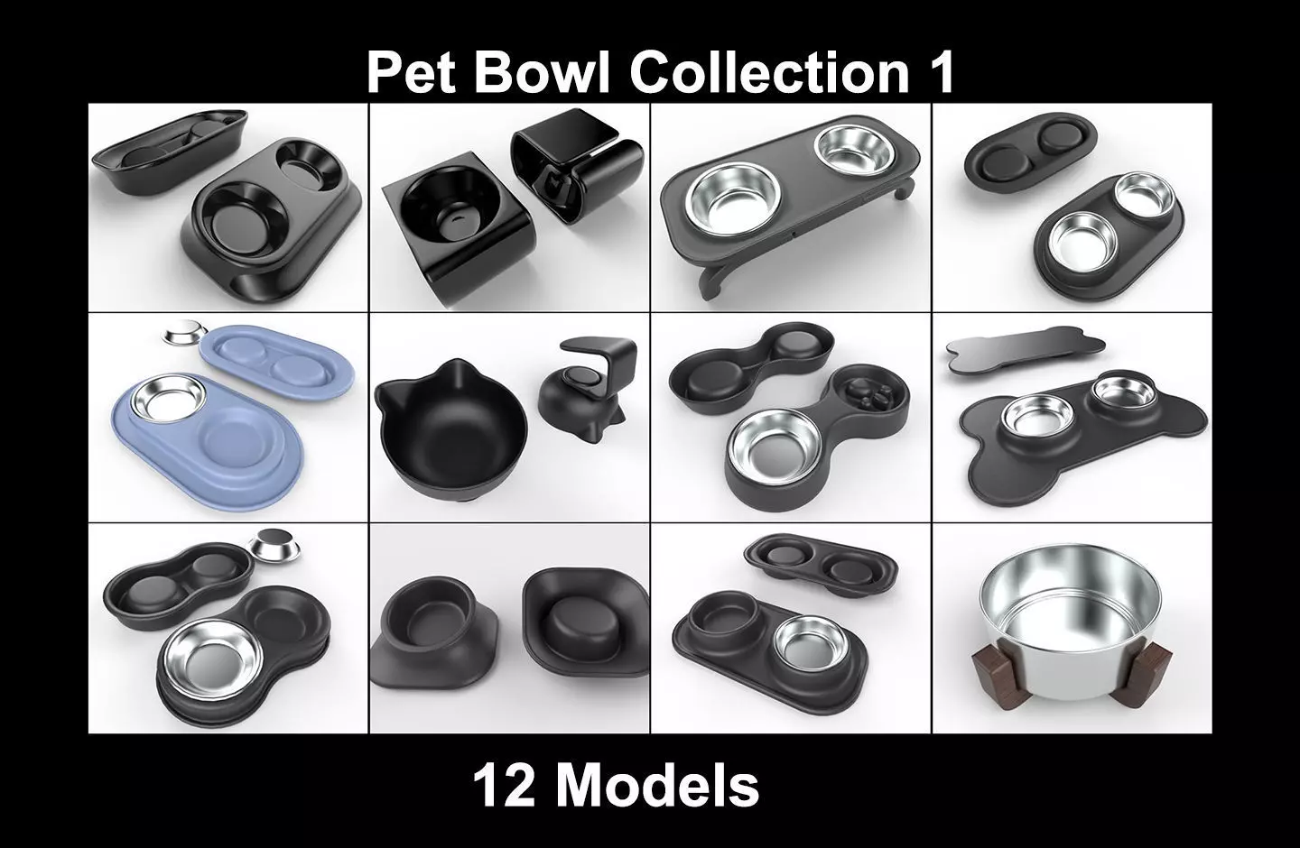 Pet Bowl Collection 1 - 12 Models _0