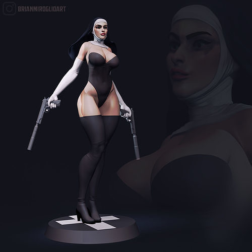 The  nun killer 3D print model