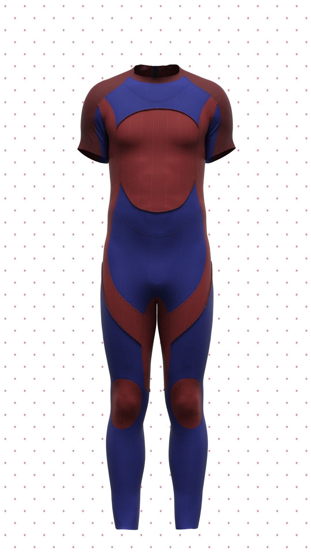Mens Swimwear Rigged Model Low-poly 3D model_5
