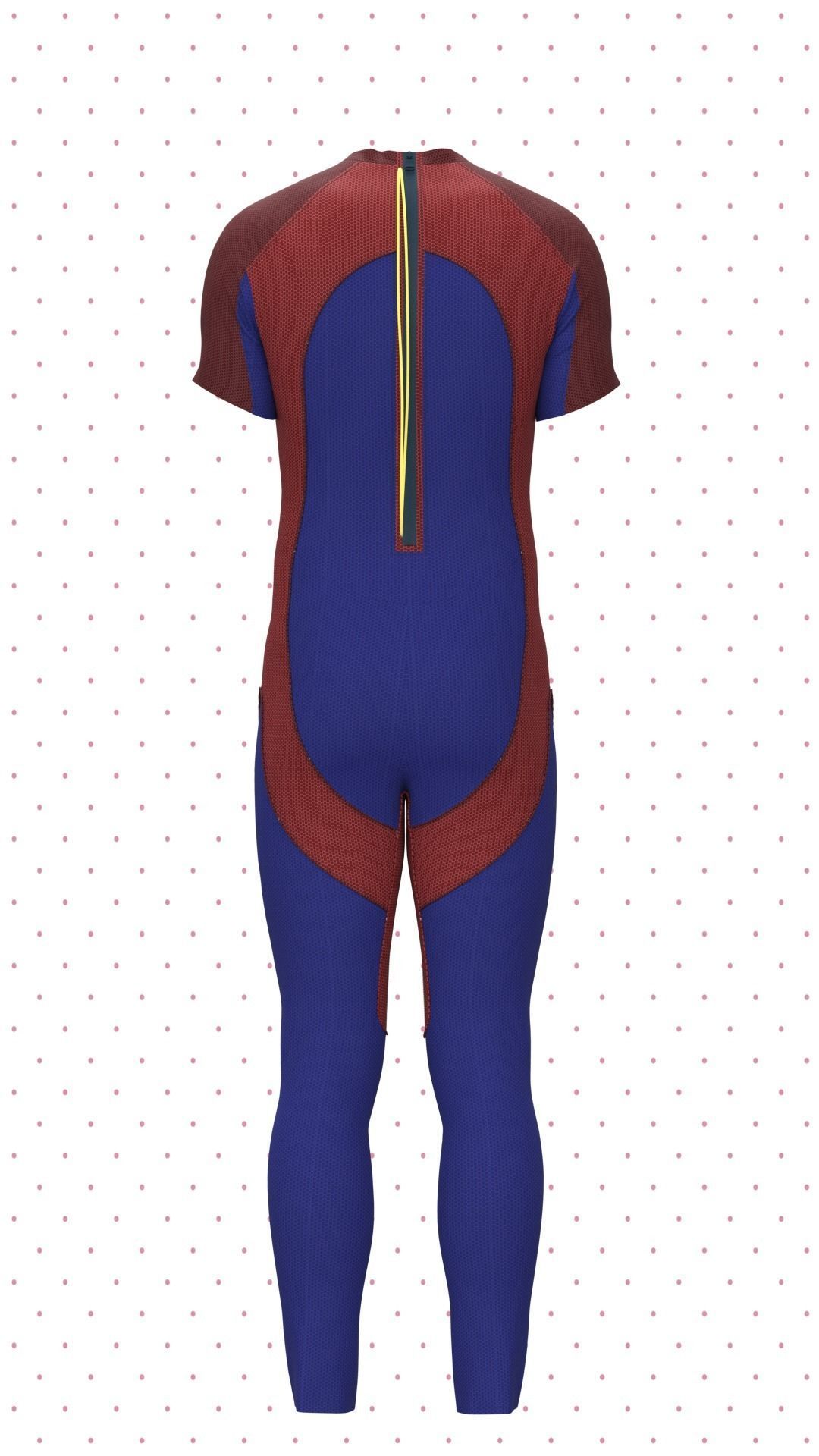 Mens Swimwear Rigged Model Low-poly 3D model_4