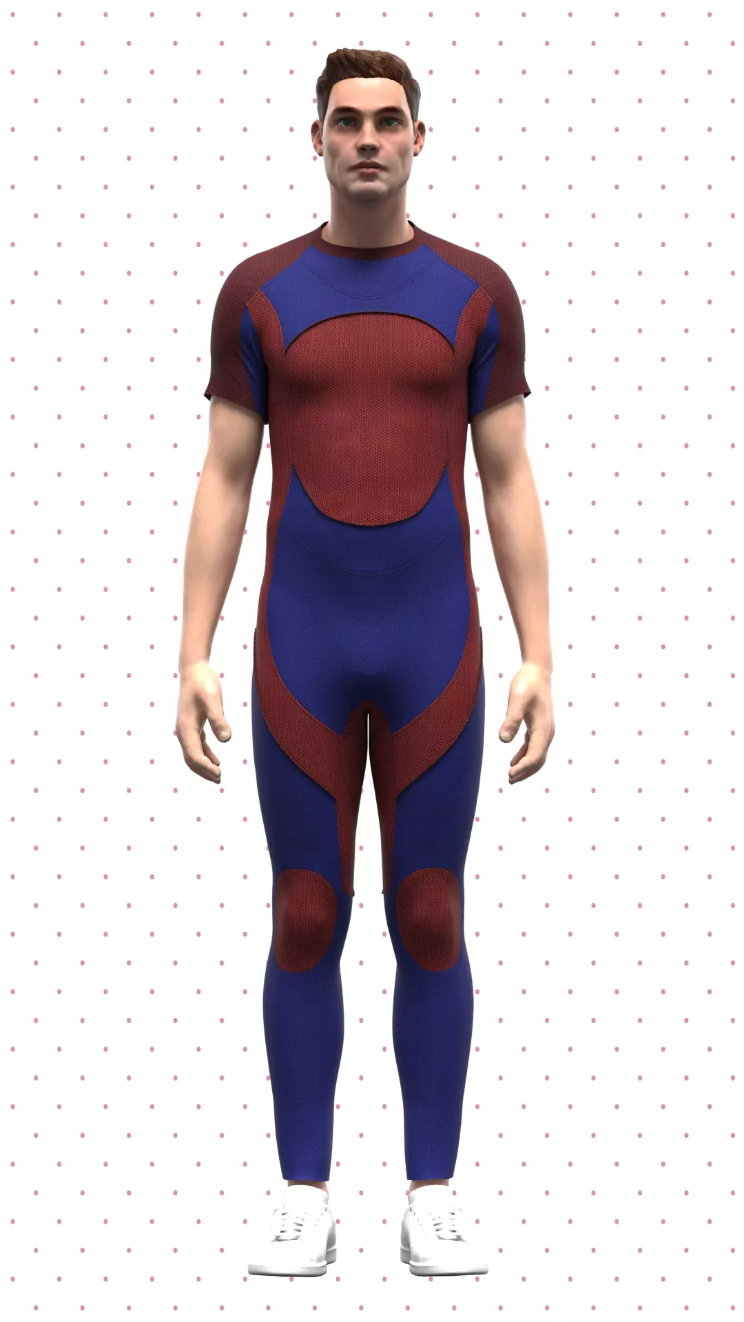 Mens Swimwear Rigged Model Low-poly 3D model_0