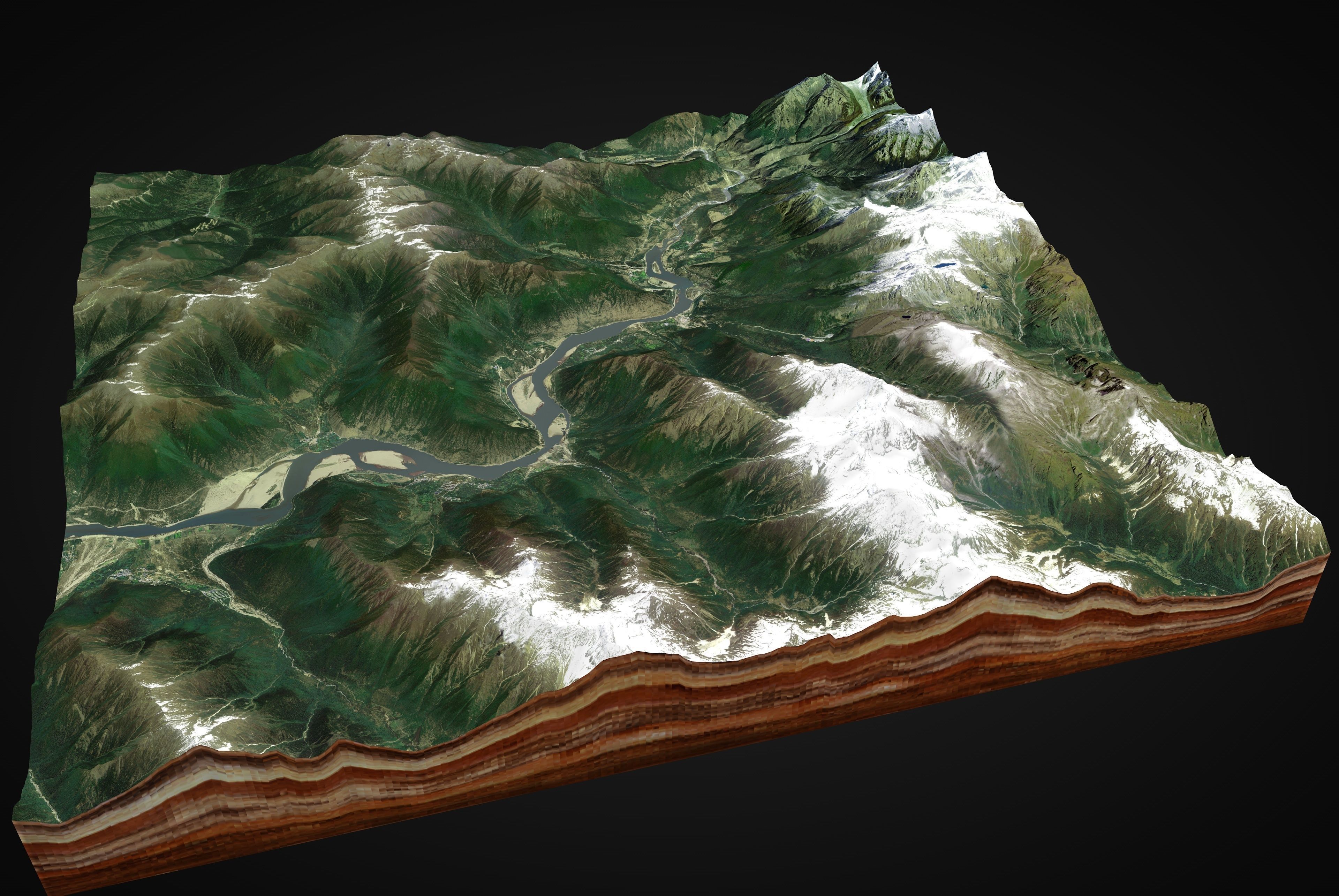 Yarlung Zangbo Grand Canyon 3D model_3