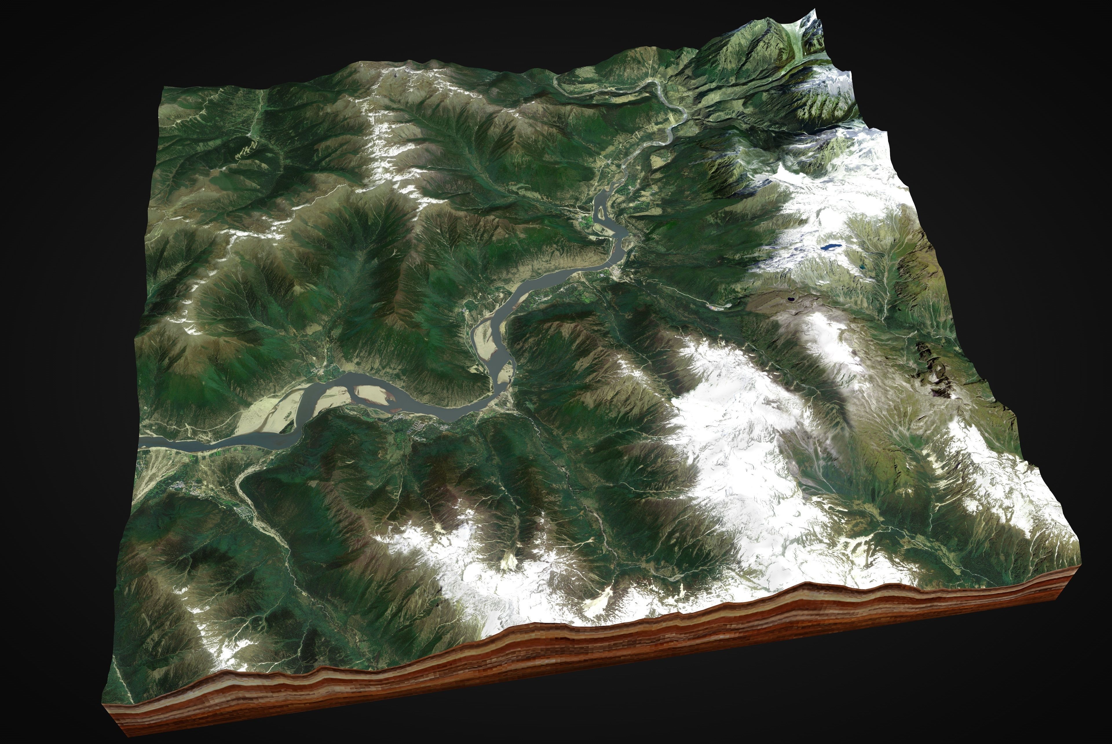 Yarlung Zangbo Grand Canyon 3D model_2
