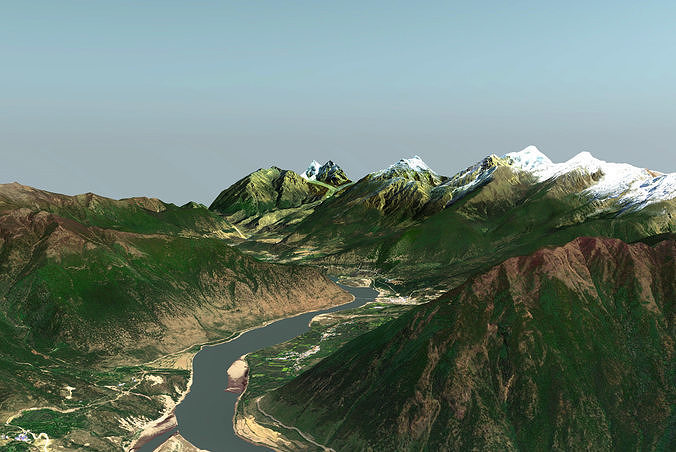 Yarlung Zangbo Grand Canyon 3D model