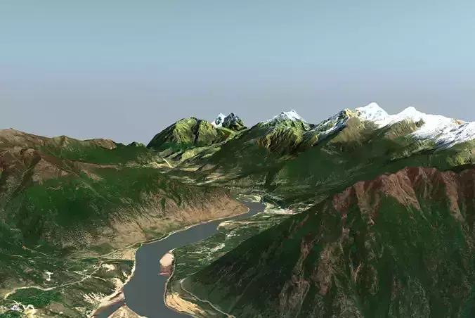 Yarlung Zangbo Grand Canyon 3D model