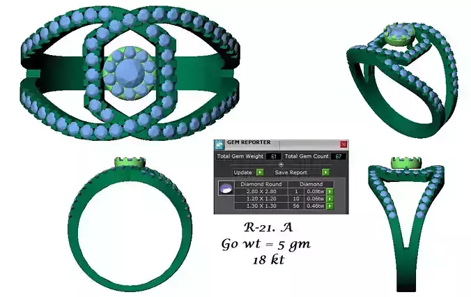 Ring Collection with beads